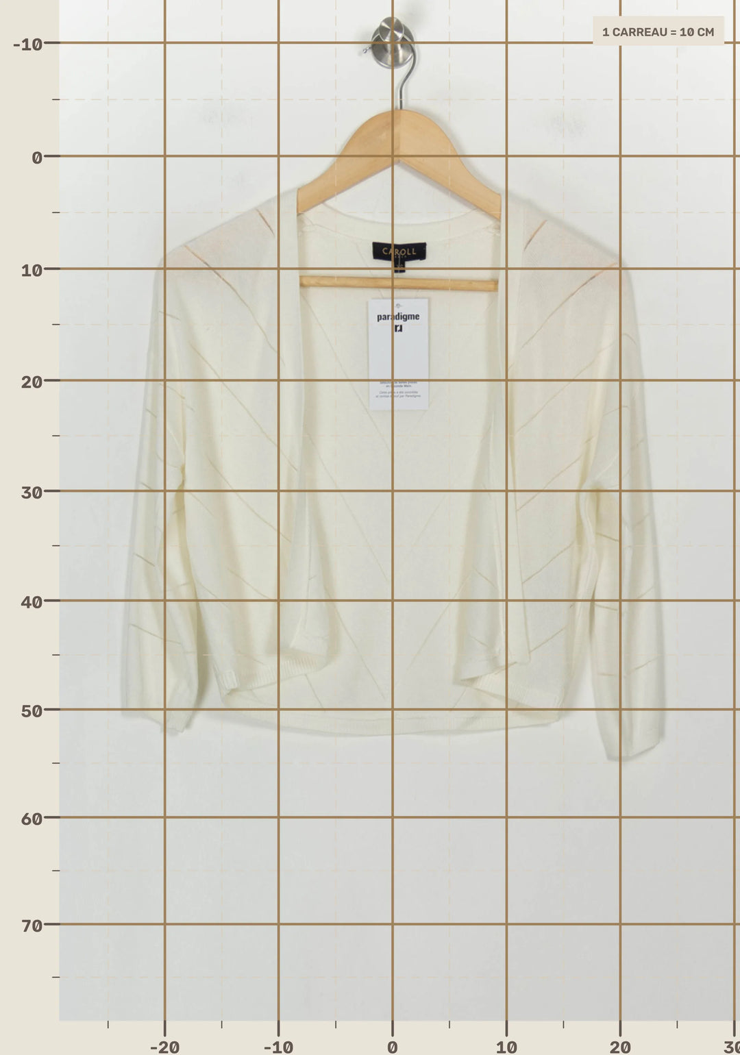 Boléro Beige - Taille XS/34 de la marque Caroll | PARAD118578 - Vendu par Paradigme - Image 4