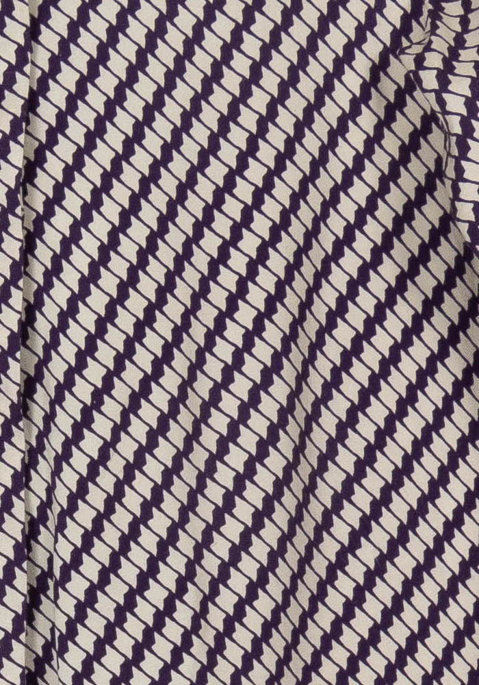 Chemise Blanche et Violette - Taille S/36 de la marque Caroll | PARAD118583 - Vendu par Paradigme - Image 3