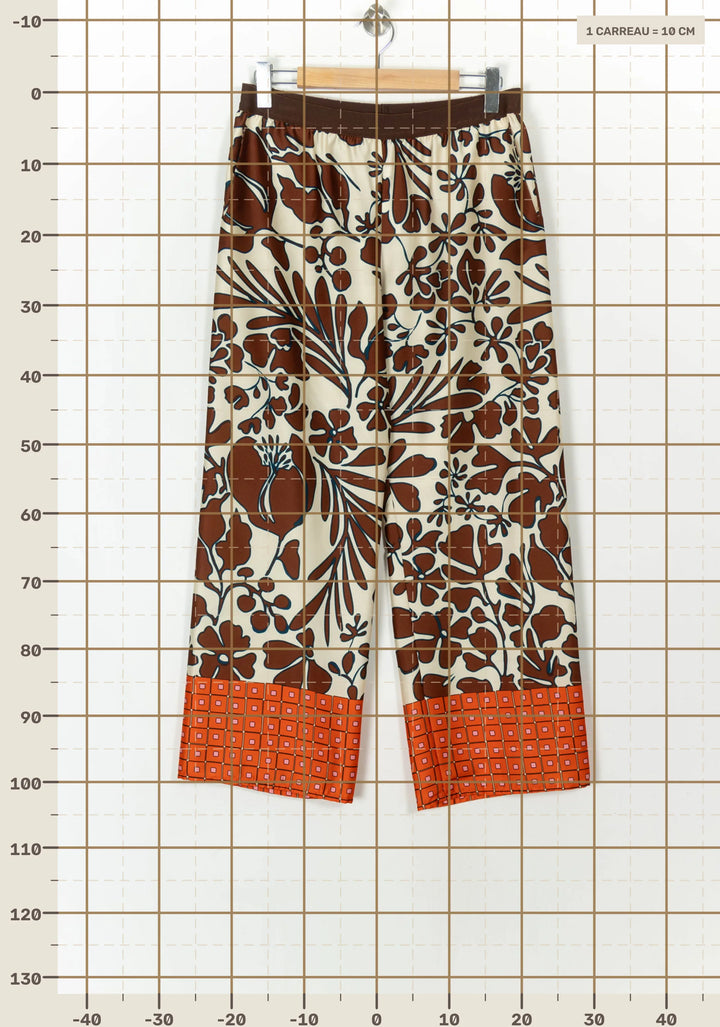 Pantalon Large Marron et Orange - Taille XL/42 de la marque Bleu Blanc Rouge | PARAD118589 - Vendu par Paradigme - Image 4