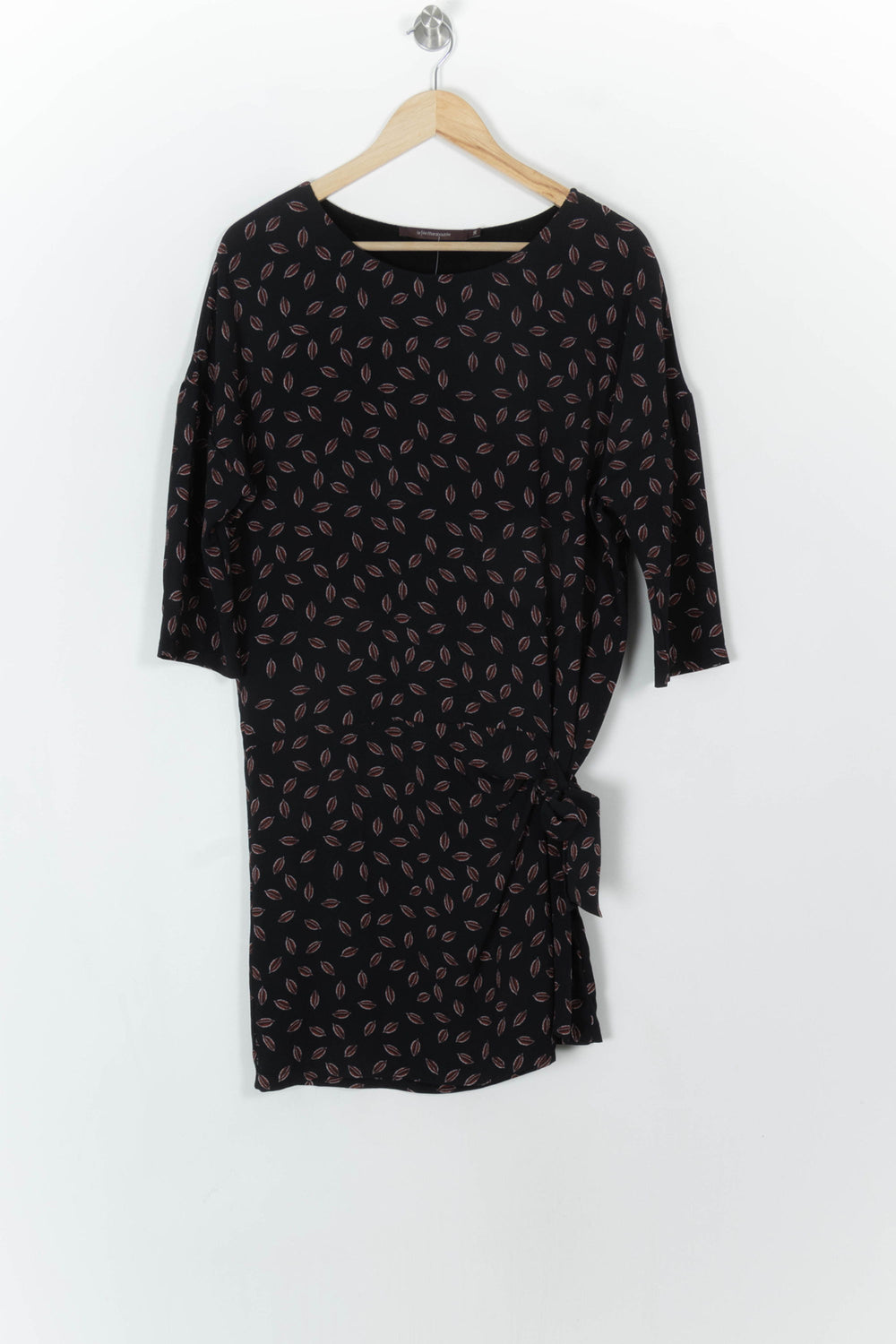 Robe Noire et Beige - Taille S/36 de la marque La Fée Maraboutée | PARAD118593 - Vendu par Paradigme - Image 2