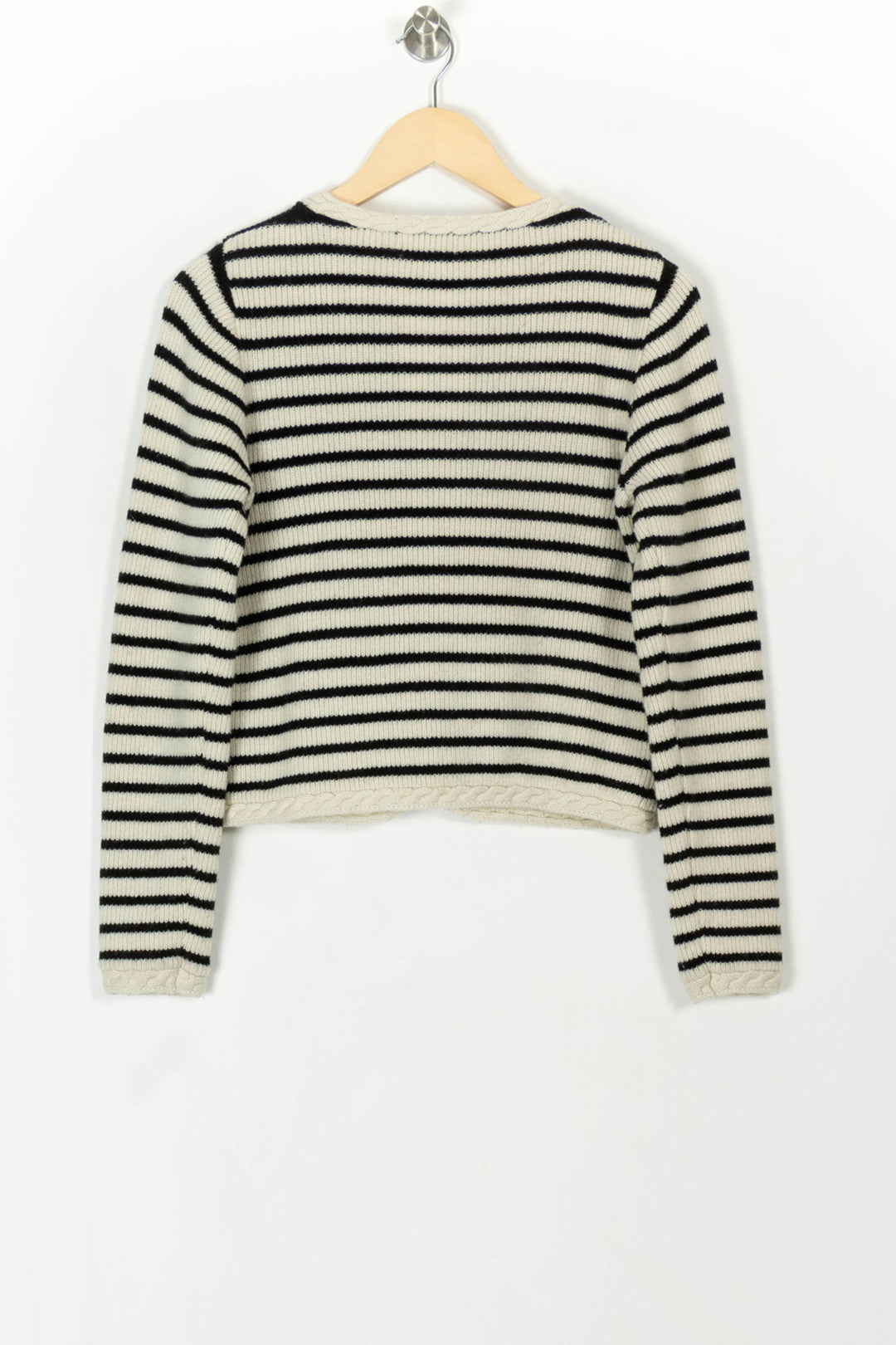 Cardigan Rayé Noir et Blanc - Taille XS/34 de la marque Suncoo | PARAD118595 - Vendu par Paradigme - Image 5