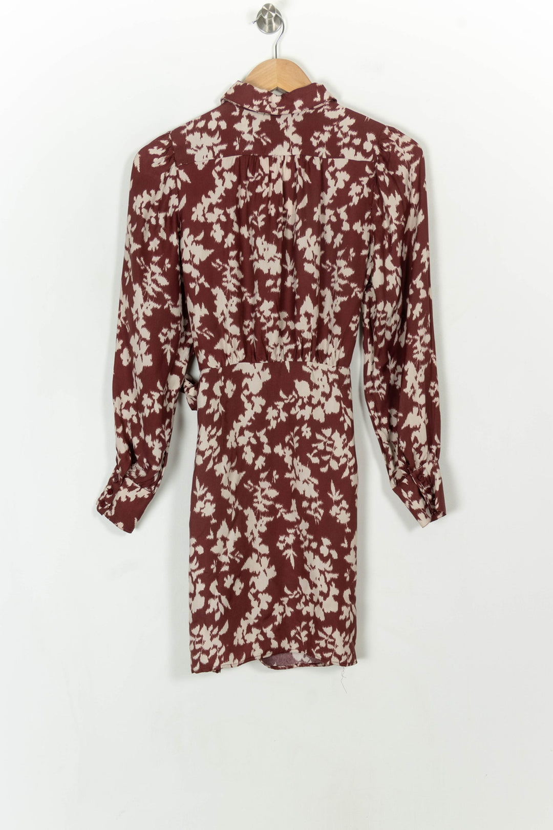 Robe Chemise Bordeaux et Écru - Taille XS/34 de la marque Petite Mendigote | PARAD118611 - Vendu par Paradigme - Image 5