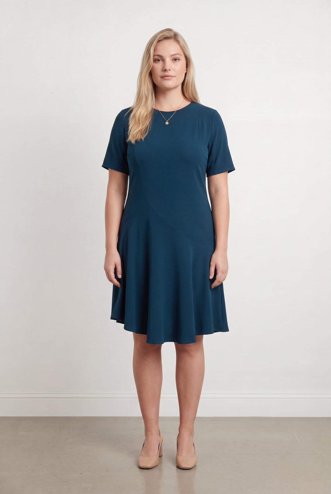 Robe Midi Bleue - Taille XL/42 de la marque Tara Jarmon | PARAD118625 - Vendu par Paradigme - Image 1