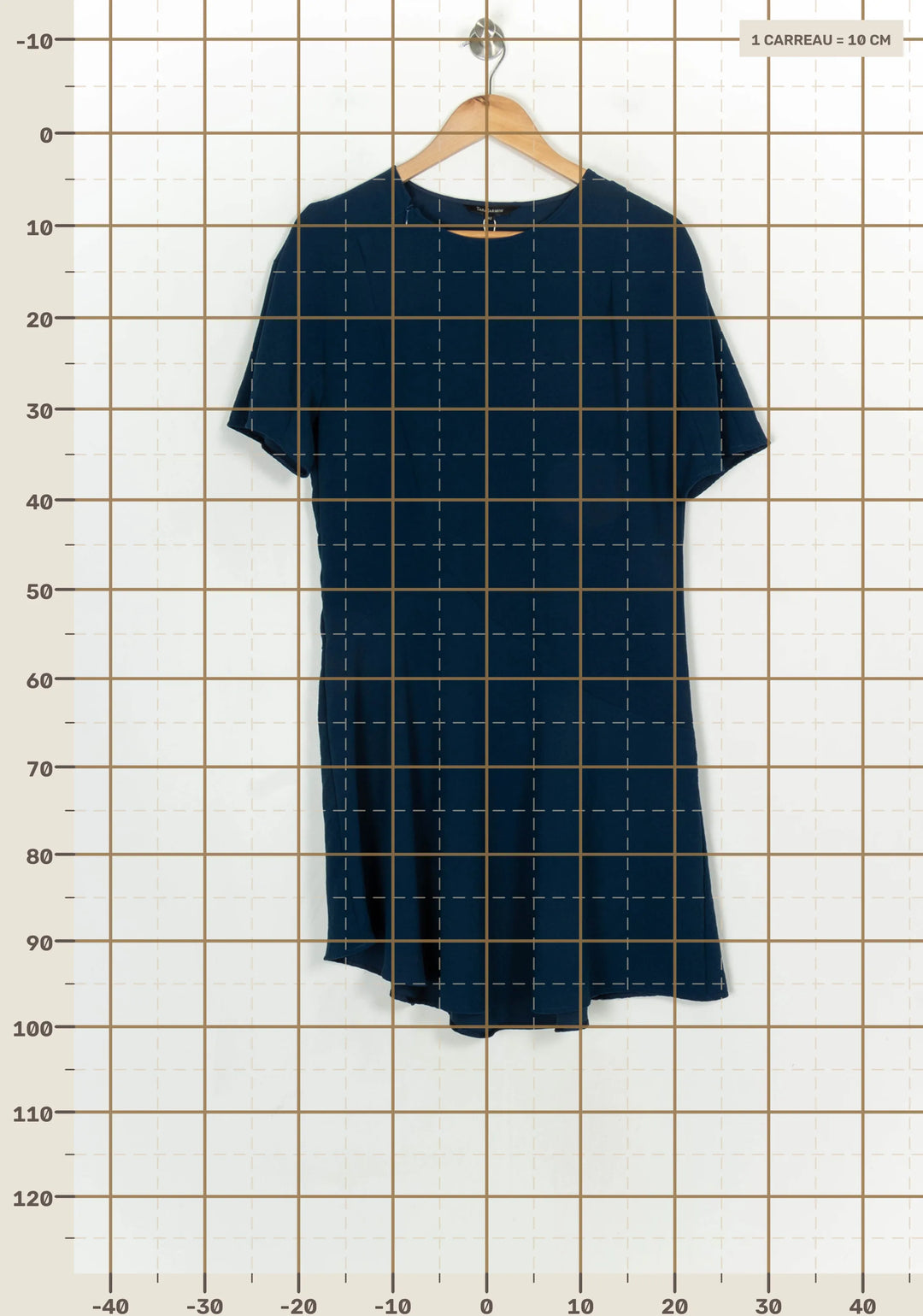 Robe Midi Bleue - Taille XL/42 de la marque Tara Jarmon | PARAD118625 - Vendu par Paradigme - Image 4