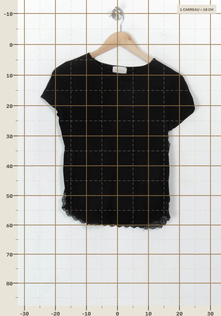 Blouse Noire - Taille XS/34 de la marque Sézane | PARAD118630 - Vendu par Paradigme - Image 4