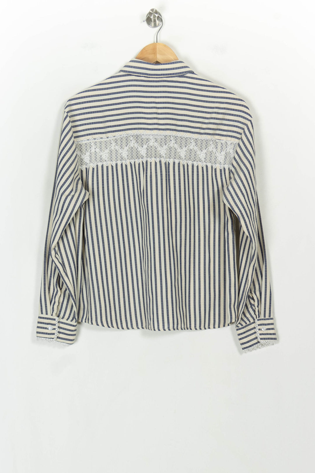 Chemise Rayée Bleu et Blanc - Taille S/36 de la marque Karl Marc John | PARAD118631 - Vendu par Paradigme - Image 5