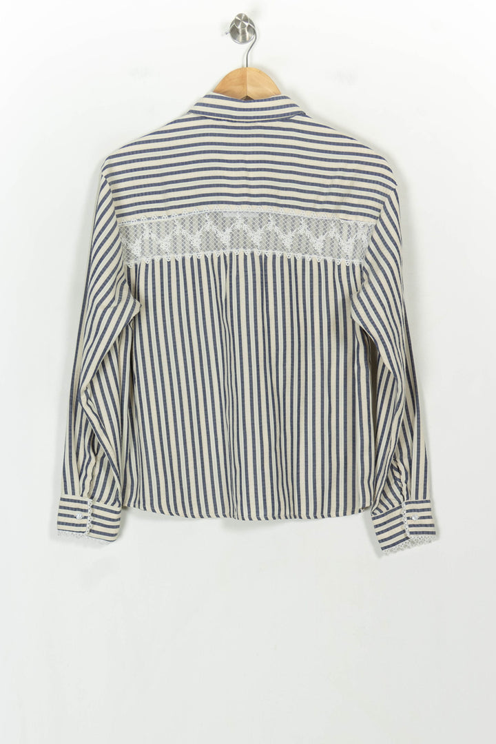 Chemise Rayée Bleu et Blanc - Taille S/36 de la marque Karl Marc John | PARAD118631 - Vendu par Paradigme - Image 5