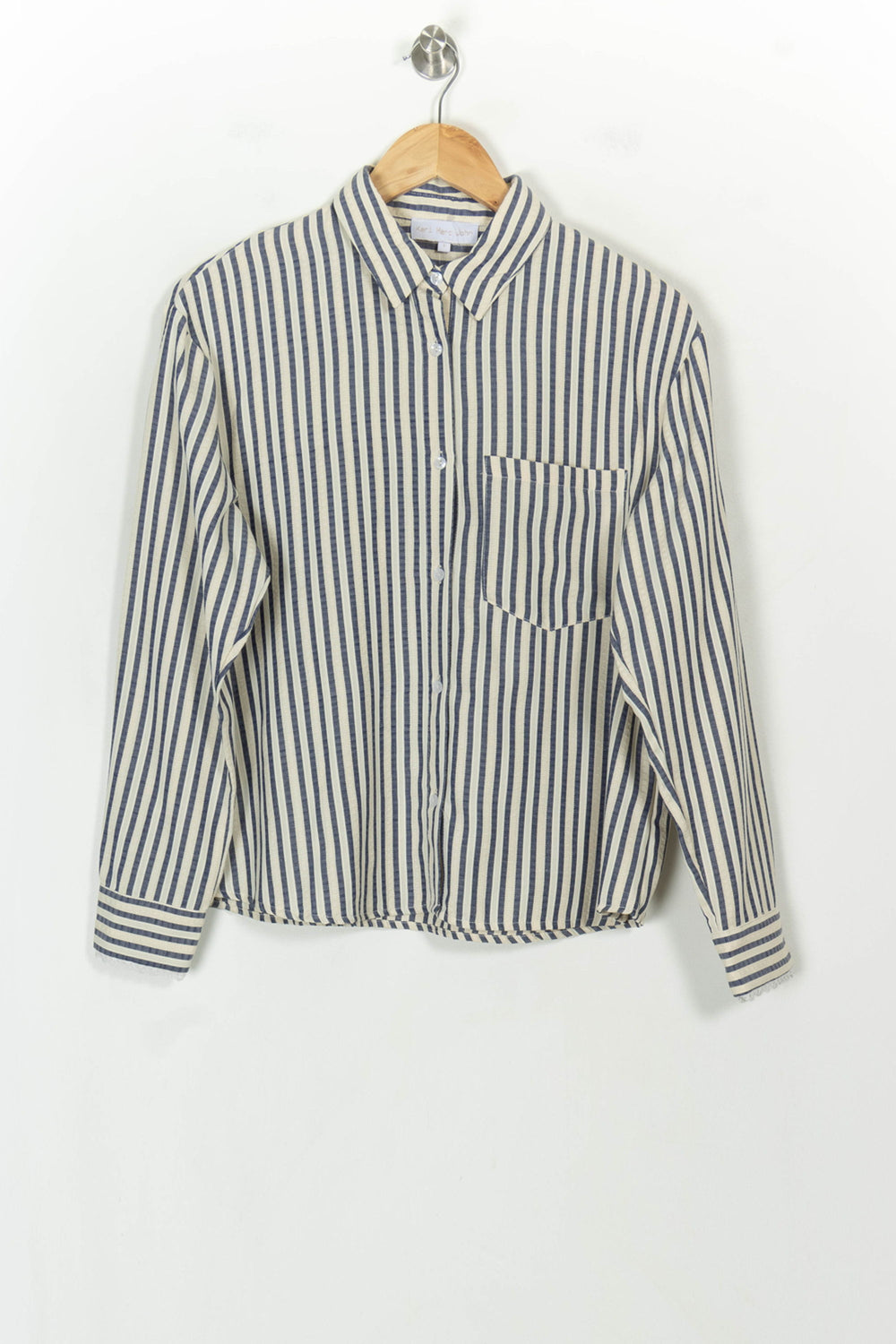 Chemise Rayée Bleu et Blanc - Taille S/36 de la marque Karl Marc John | PARAD118631 - Vendu par Paradigme - Image 2