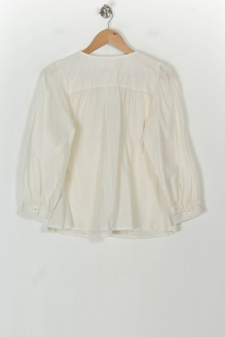 Blouse Blanche - Taille XS/34 de la marque ba&amp;sh | PARAD118636 - Vendu par Paradigme - Image 5