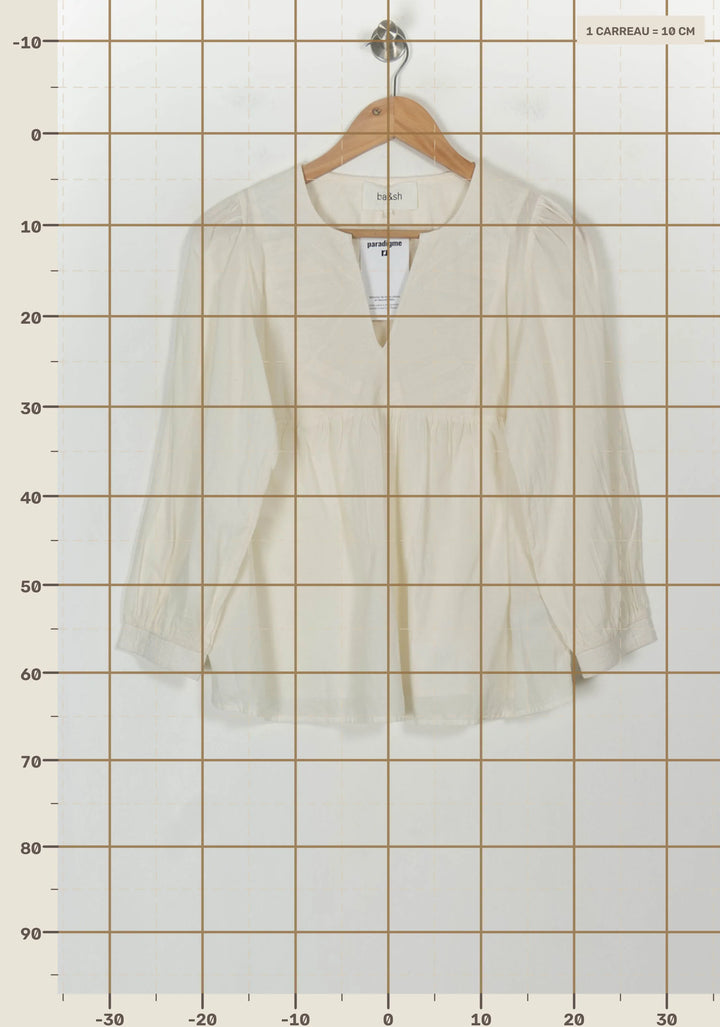 Blouse Blanche - Taille XS/34 de la marque ba&amp;sh | PARAD118636 - Vendu par Paradigme - Image 4