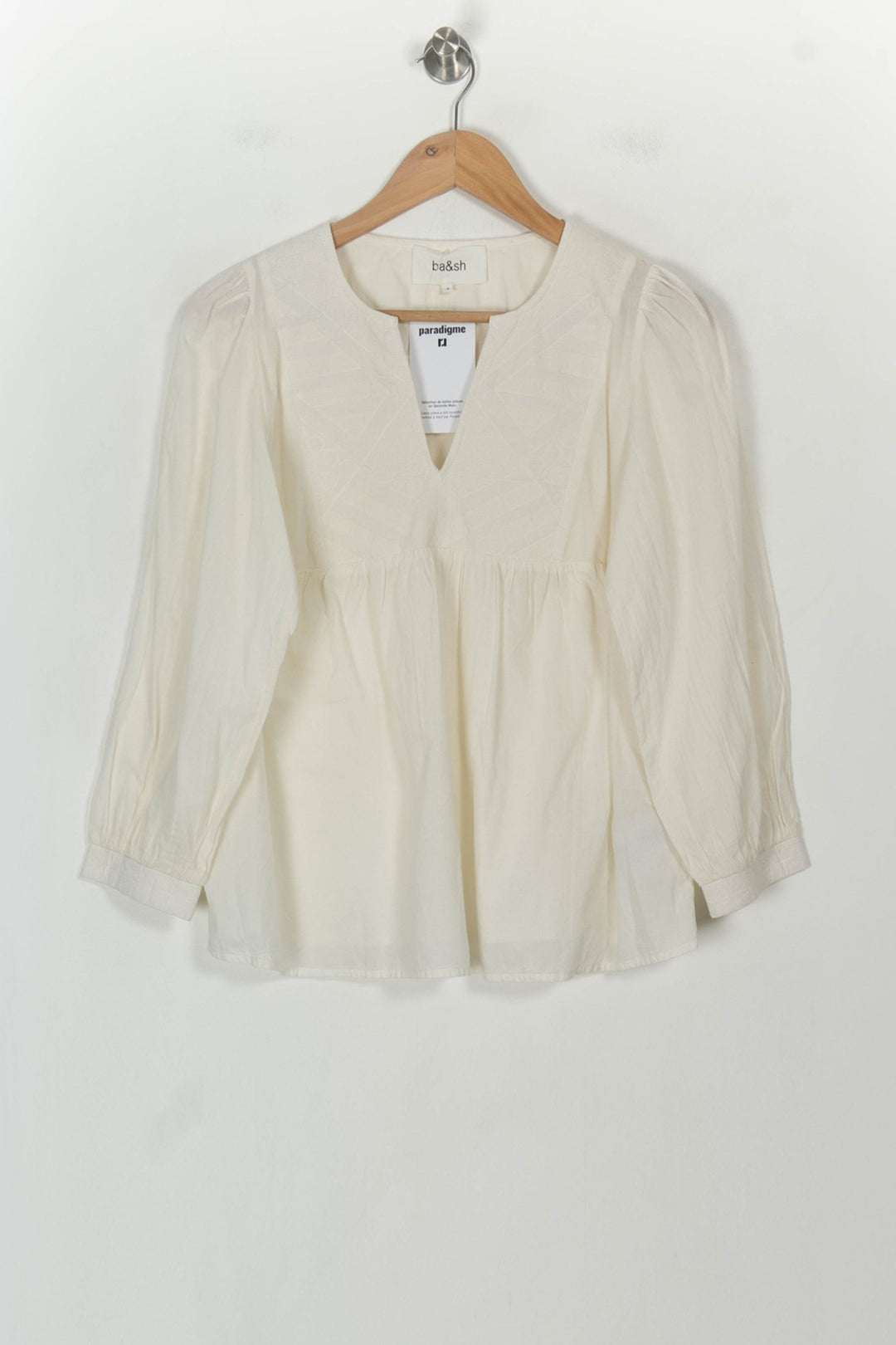 Blouse Blanche - Taille XS/34 de la marque ba&amp;sh | PARAD118636 - Vendu par Paradigme - Image 2