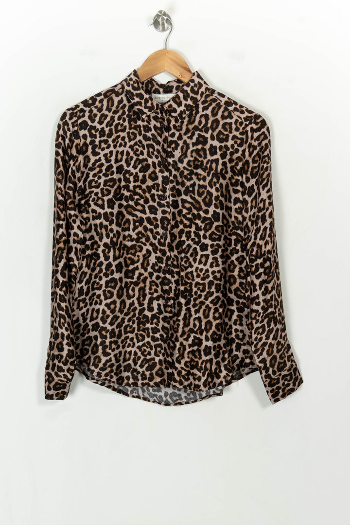 Chemise Léopard Marron et Noir - Taille S/36 de la marque La Petite Etoile | PARAD118637 - Vendu par Paradigme - Image 2