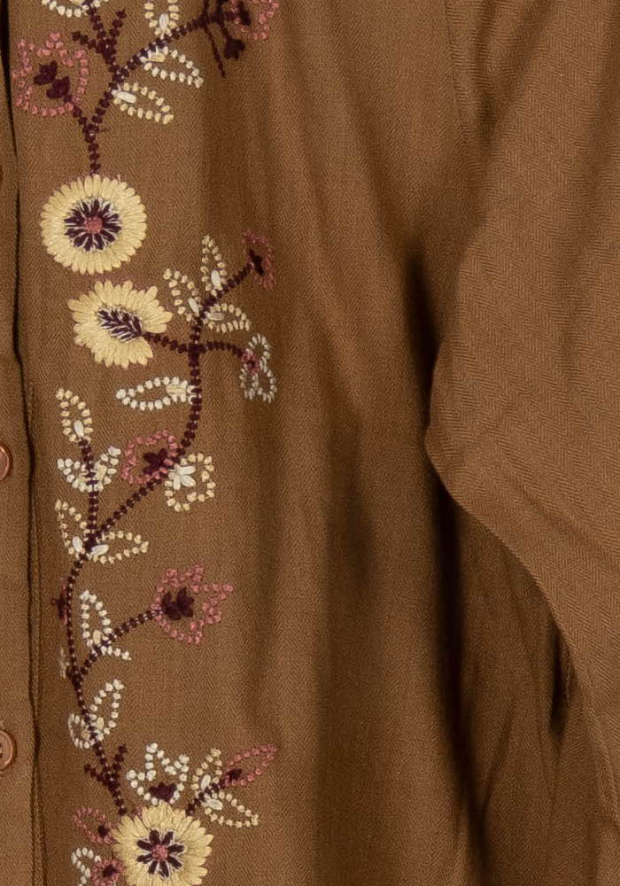 Blouse Marron - Taille S/36 de la marque Stella Forest | PARAD118638 - Vendu par Paradigme - Image 3
