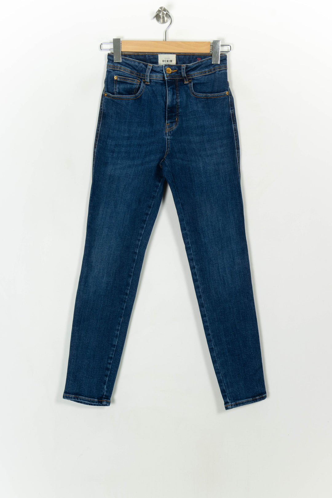 Jean Skinny Bleu - Taille S/36 de la marque Sézane | PARAD118642 - Vendu par Paradigme - Image 2