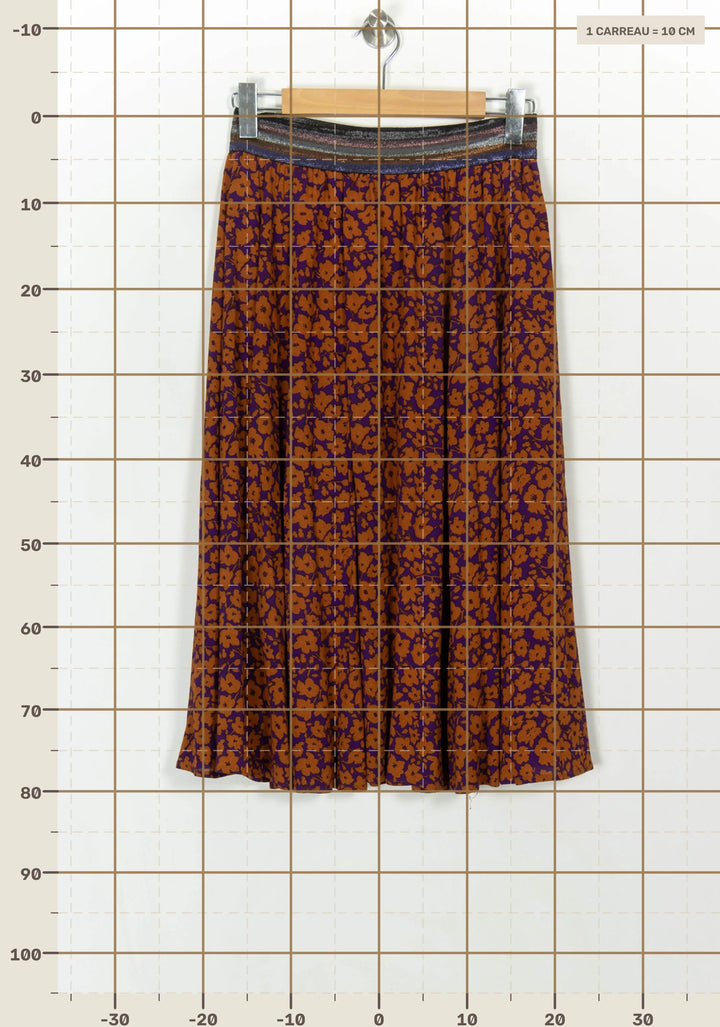 Jupe Plissée Violette et Orange - Taille M/38 de la marque Pablo | PARAD118644 - Vendu par Paradigme - Image 4