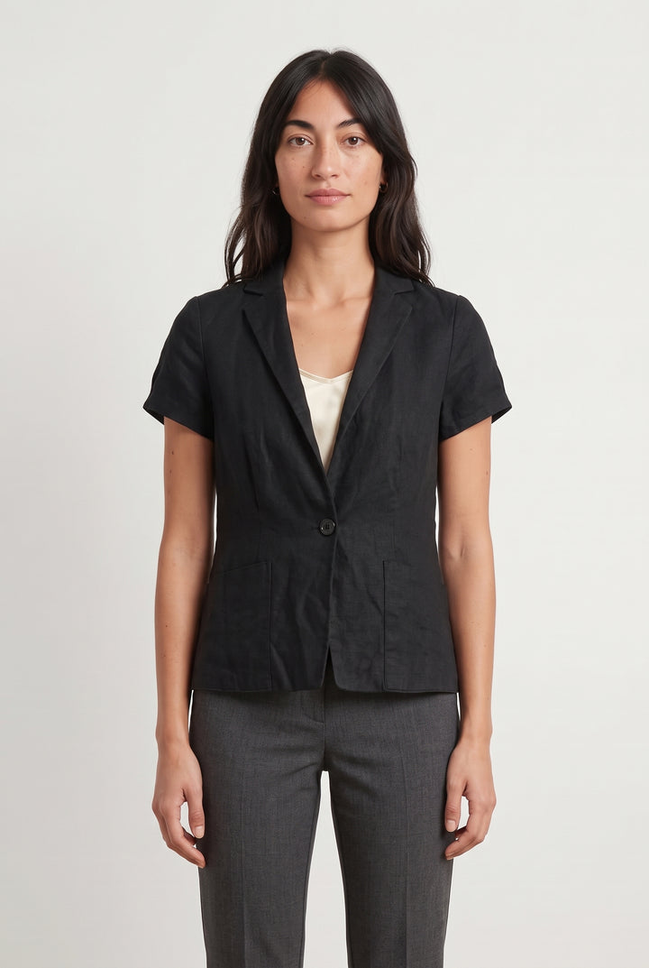 Blazer Noir - Taille S/36 de la marque Caroll | PARAD118648 - Vendu par Paradigme - Image 1
