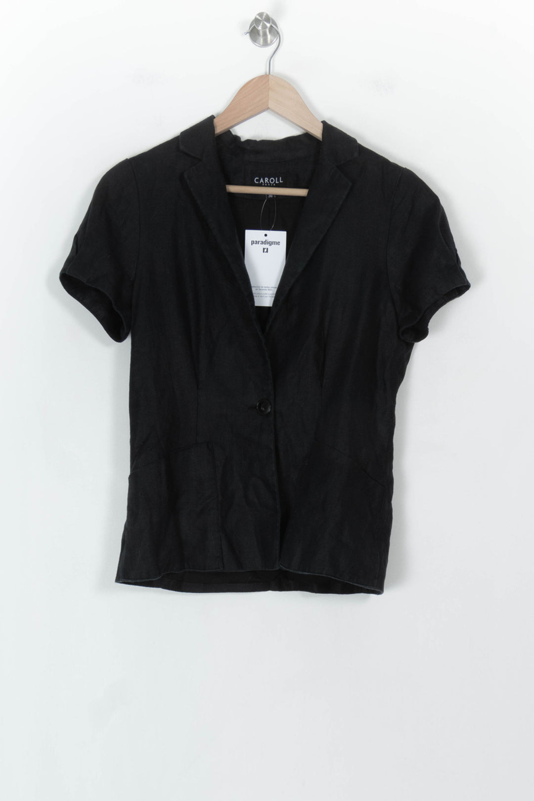 Blazer Noir - Taille S/36 de la marque Caroll | PARAD118648 - Vendu par Paradigme - Image 2