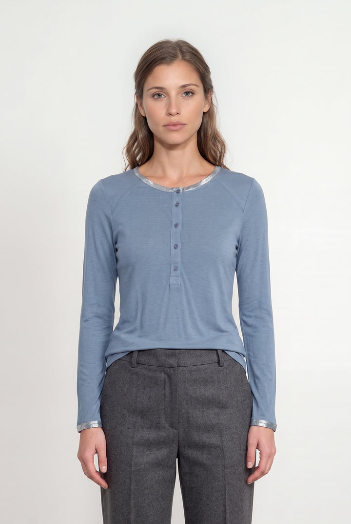 Henley Bleu - Taille S/36 de la marque Zadig&amp;Voltaire | PARAD118650 - Vendu par Paradigme - Image 1