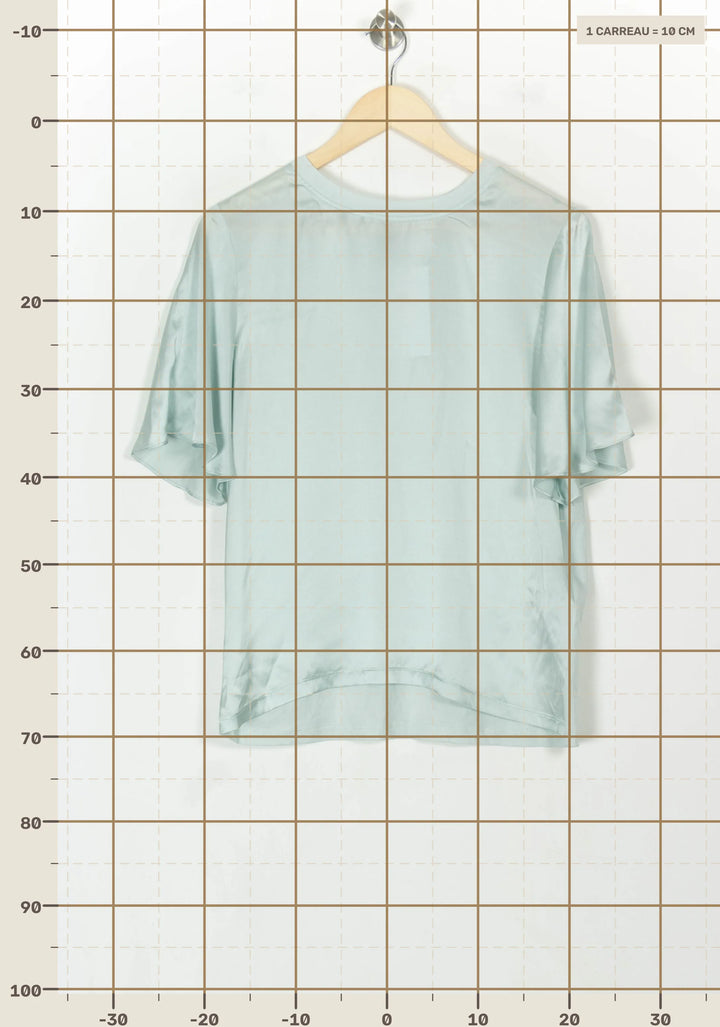 Blouse Verte - Taille L/40 de la marque Maje | PARAD118651 - Vendu par Paradigme - Image 4