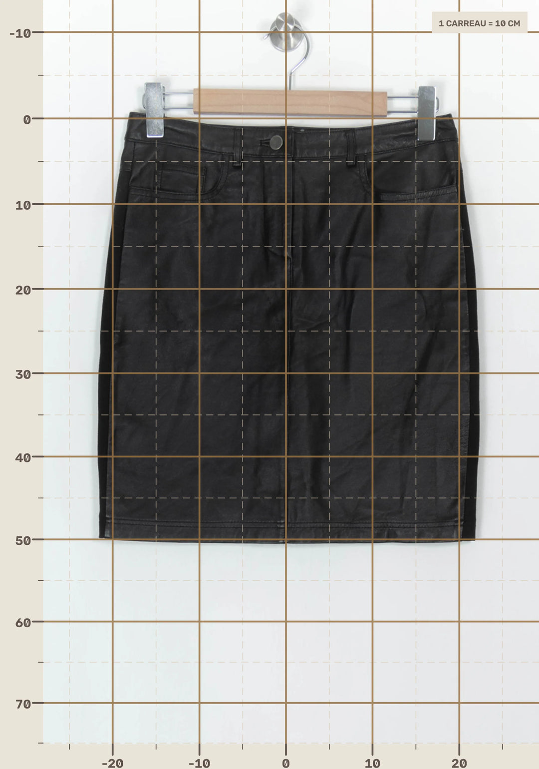 Jupe Droite Noire - Taille M/38 de la marque Pablo | PARAD118654 - Vendu par Paradigme - Image 4
