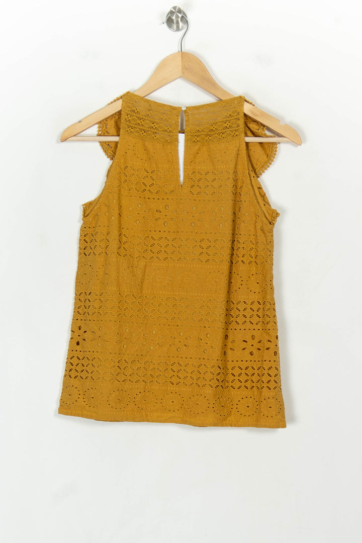 Blouse Jaune - Taille XS/34 de la marque Sézane | PARAD118655 - Vendu par Paradigme - Image 5