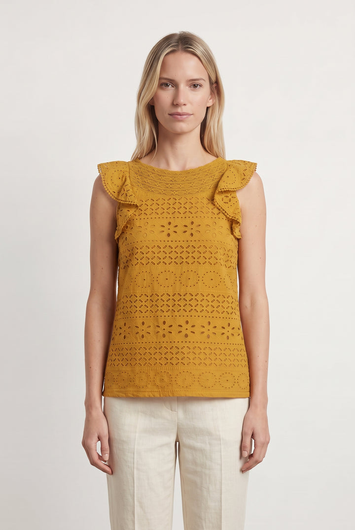 Blouse Jaune - Taille XS/34 de la marque Sézane | PARAD118655 - Vendu par Paradigme - Image 1