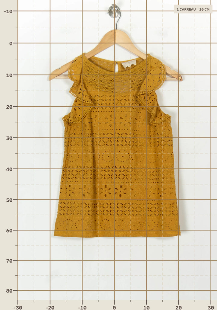 Blouse Jaune - Taille XS/34 de la marque Sézane | PARAD118655 - Vendu par Paradigme - Image 4
