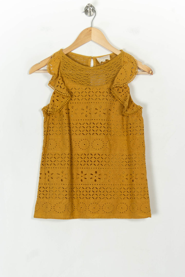 Blouse Jaune - Taille XS/34 de la marque Sézane | PARAD118655 - Vendu par Paradigme - Image 2