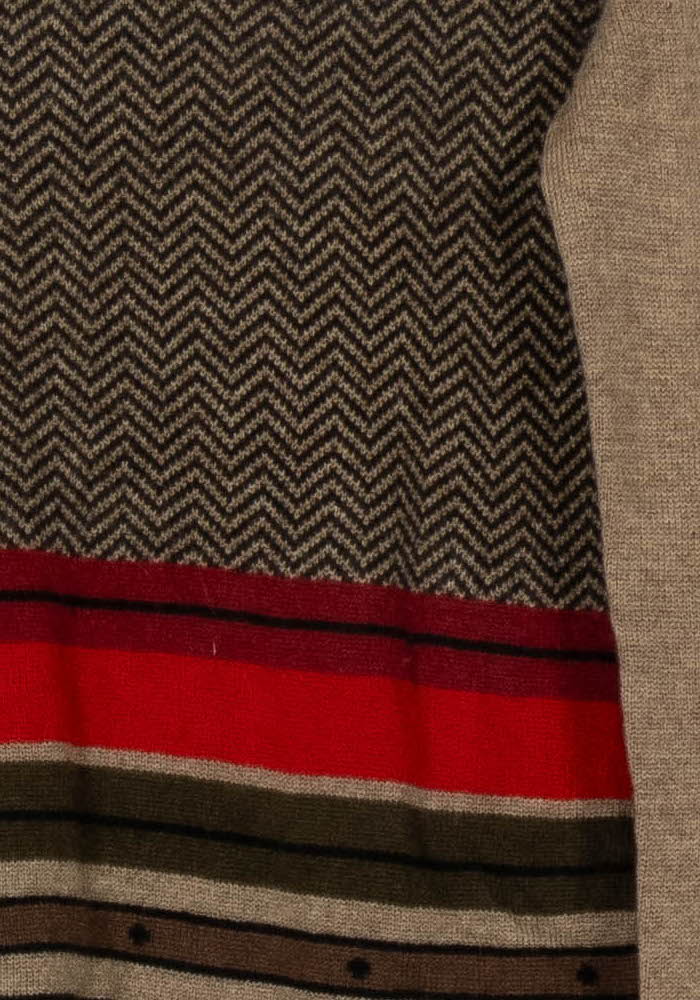 Pull Beige et Rouge - Taille L/40 de la marque Weekend Max Mara | PARAD118664 - Vendu par Paradigme - Image 3