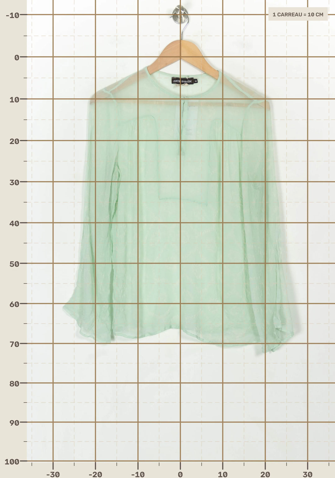 Blouse Verte - Taille M/38 de la marque Antik Batik | PARAD118665 - Vendu par Paradigme - Image 4