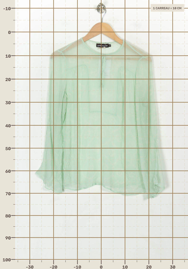 Blouse Verte - Taille M/38 de la marque Antik Batik | PARAD118665 - Vendu par Paradigme - Image 4