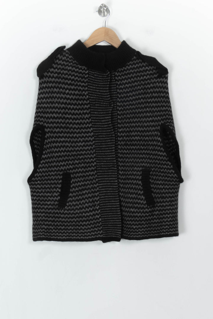 Gilet Noir et Gris - Taille L/40 de la marque Gerard Darel | PARAD118666 - Vendu par Paradigme - Image 2