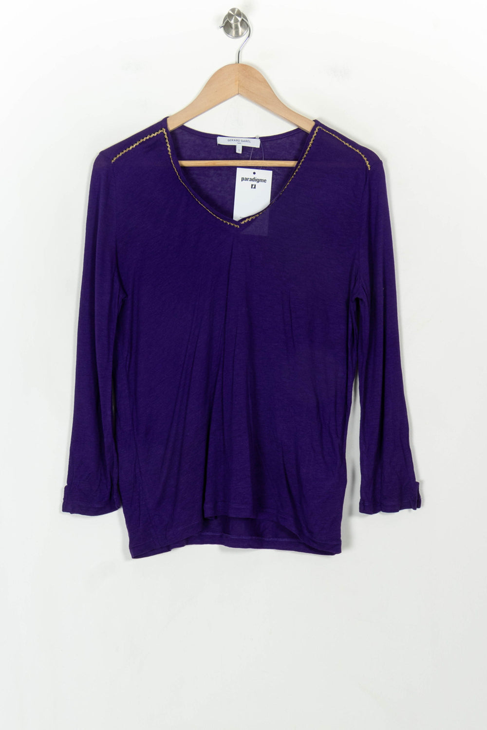 Tunique Violette - Taille S/36 de la marque Gerard Darel | PARAD118668 - Vendu par Paradigme - Image 2