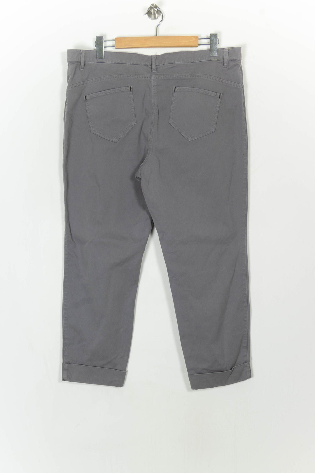 Pantalon Chino Gris - Taille XXXL/46 de la marque Marina Rinaldi | PARAD118669 - Vendu par Paradigme - Image 5