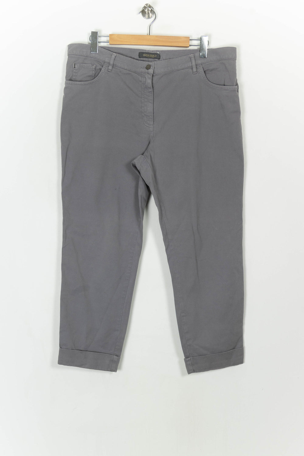 Pantalon Chino Gris - Taille XXXL/46 de la marque Marina Rinaldi | PARAD118669 - Vendu par Paradigme - Image 2