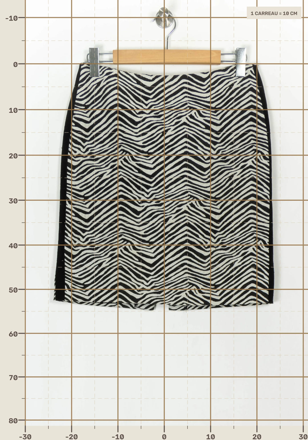 Jupe Courte Noire et Blanche - Taille L/40 de la marque Maison 123 | PARAD118670 - Vendu par Paradigme - Image 4