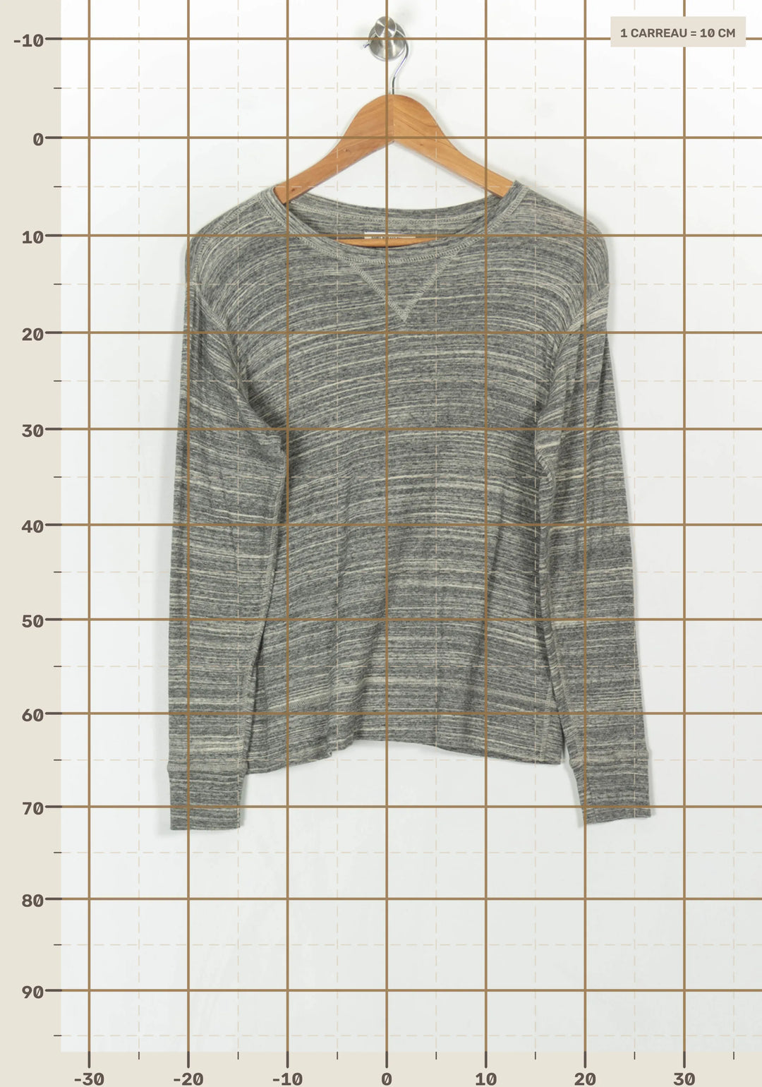 Sweatshirt Gris - Taille M/38 de la marque Isabel Marant étoile | PARAD118671 - Vendu par Paradigme - Image 4