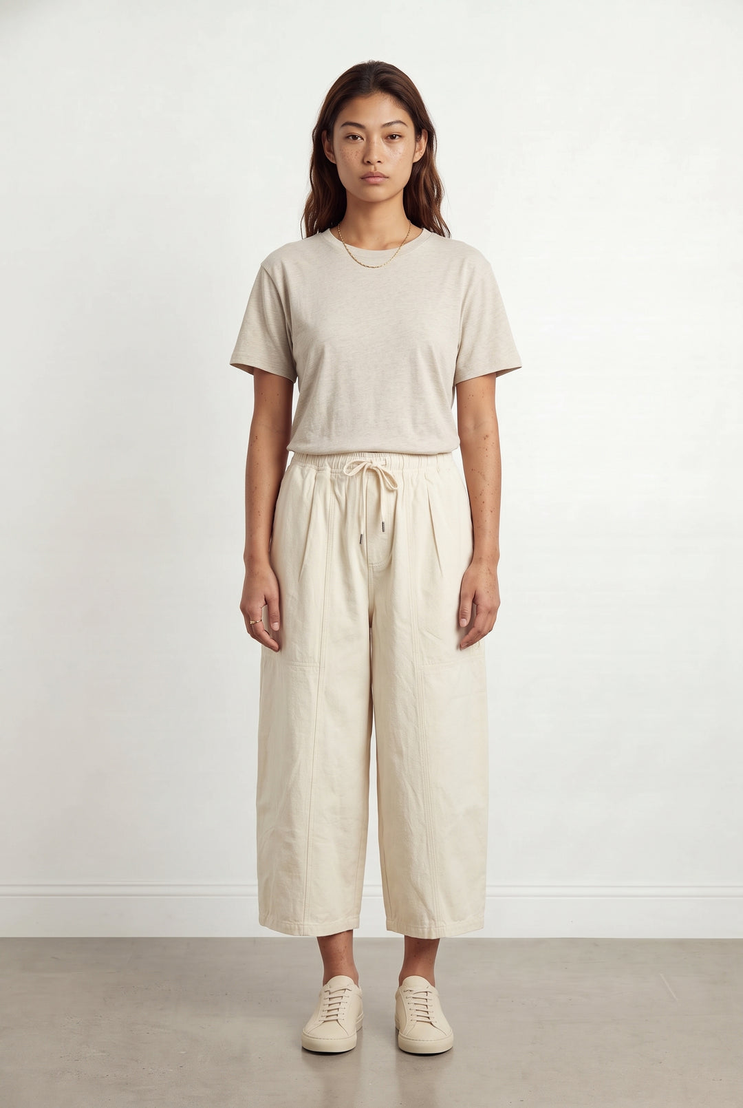 Pantalon Large Beige - Taille S/36 de la marque FRNCH | PARAD118681 - Vendu par Paradigme - Image 1