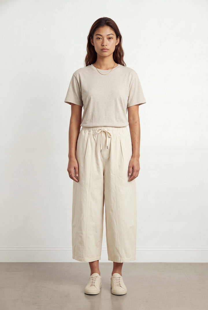 Pantalon Large Beige - Taille S/36 de la marque FRNCH | PARAD118681 - Vendu par Paradigme - Image 1