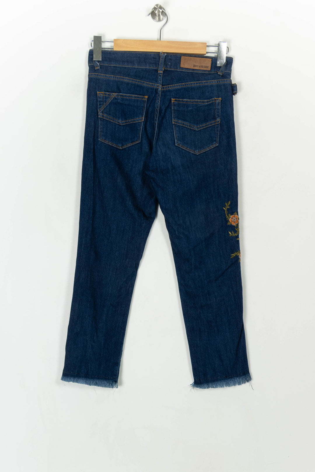 Jean Brodé Bleu - Taille XS/34 de la marque Zadig&amp;Voltaire | PARAD118683 - Vendu par Paradigme - Image 5
