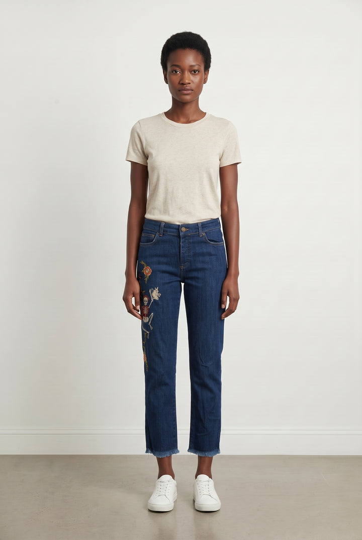 Jean Brodé Bleu - Taille XS/34 de la marque Zadig&amp;Voltaire | PARAD118683 - Vendu par Paradigme - Image 1