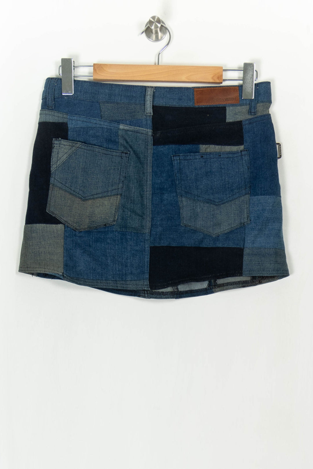 Jupe en Jean Bleue et Noire - Taille M/38 de la marque Zadig&amp;Voltaire | PARAD118687 - Vendu par Paradigme - Image 5