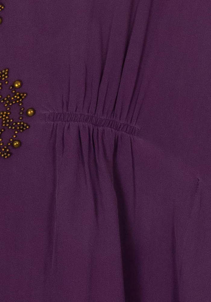 Caftan Violet - Taille S/36 de la marque Antik Batik | PARAD118690 - Vendu par Paradigme - Image 3