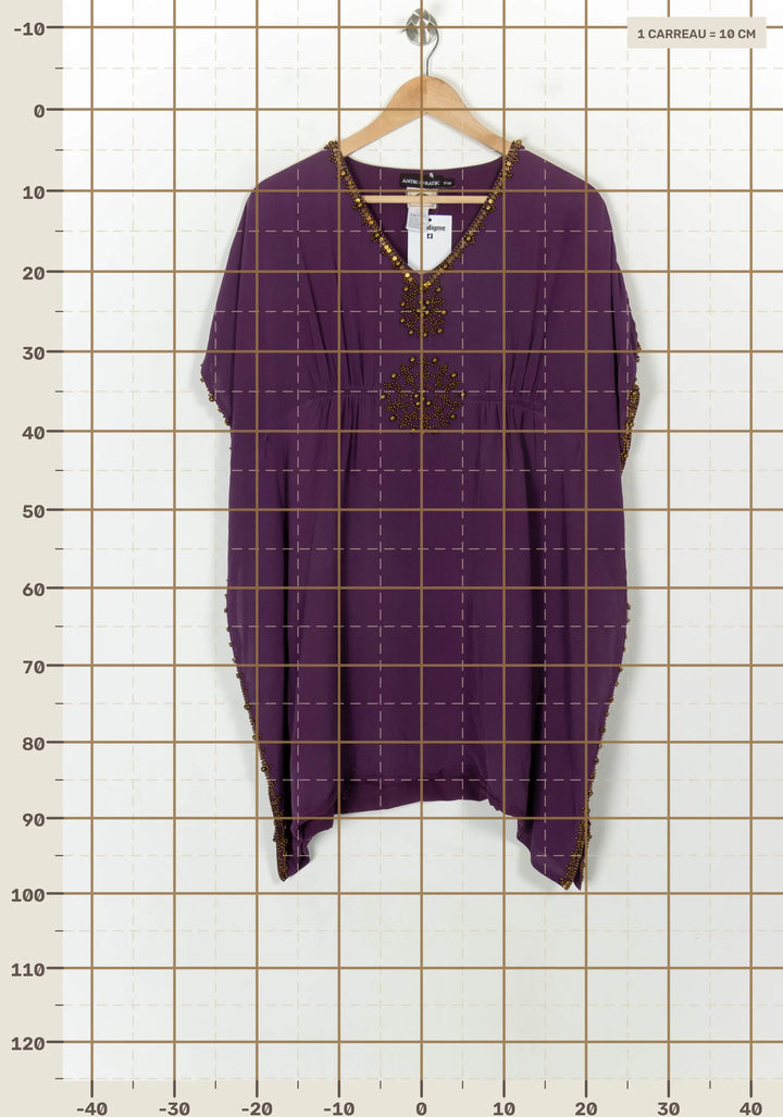 Caftan Violet - Taille S/36 de la marque Antik Batik | PARAD118690 - Vendu par Paradigme - Image 4