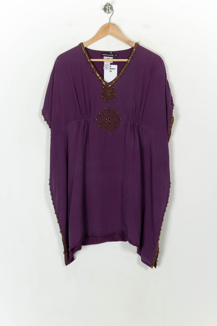 Caftan Violet - Taille S/36 de la marque Antik Batik | PARAD118690 - Vendu par Paradigme - Image 2