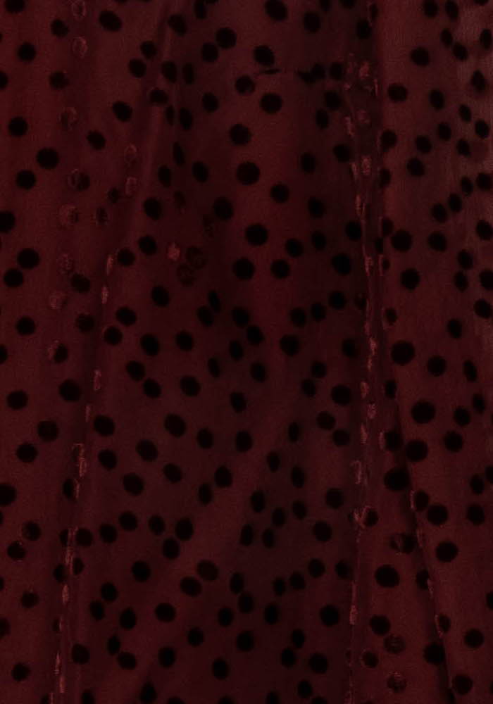 Robe à Pois Bordeaux - Taille XS/34 de la marque Sézane | PARAD118692 - Vendu par Paradigme - Image 3