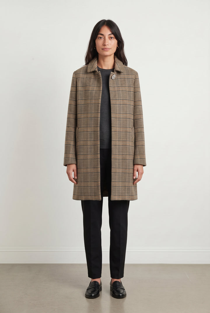 Manteau Marron - Taille XS/34 de la marque Tara Jarmon | PARAD118693 - Vendu par Paradigme - Image 1