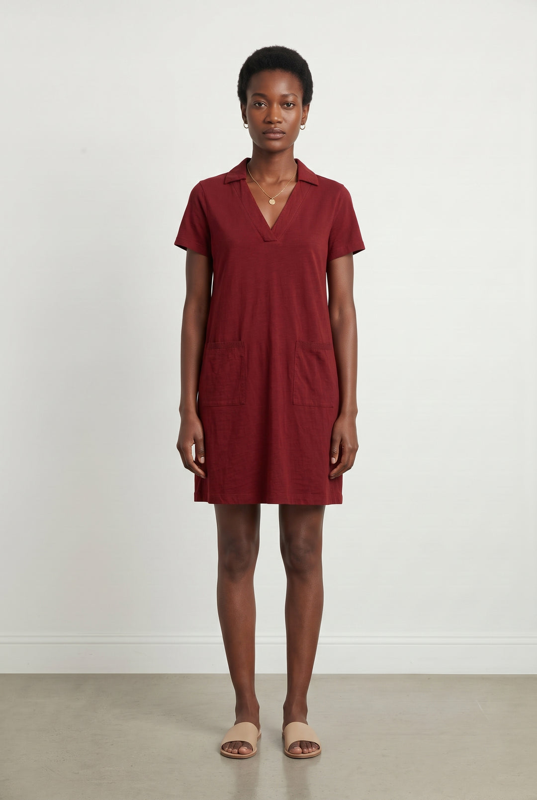 Robe Chemise Bordeaux - Taille S/36 de la marque Marina Rinaldi | PARAD118695 - Vendu par Paradigme - Image 1