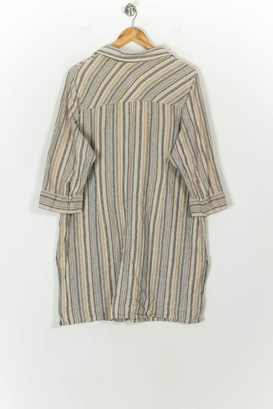 Robe Chemise Beige et Gris - Taille XXXL/46 de la marque Marina Rinaldi | PARAD118696 - Vendu par Paradigme - Image 5