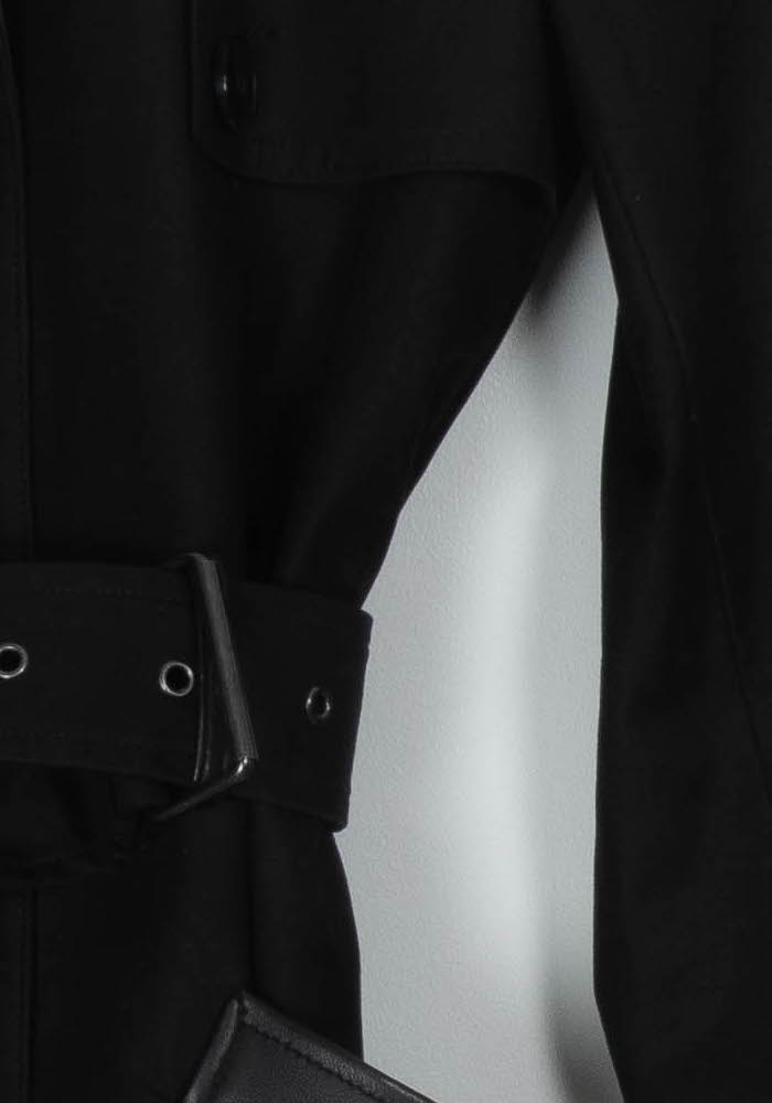Trench Noir - Taille XS/34 de la marque The Kooples | PARAD118697 - Vendu par Paradigme - Image 3